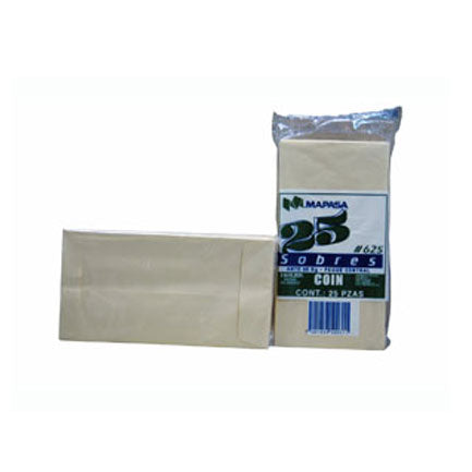 Sobre COIN-605 Kraft Mapasa 60Kg Pegue Bilateral Solapa sin Engomar 8.8x16.4cm paquete