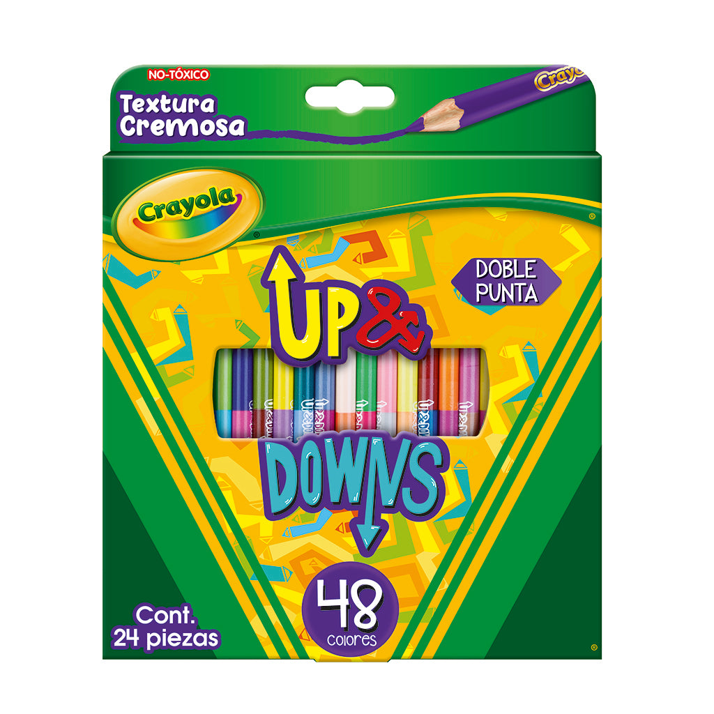 Lápices de colores Crayola Up y Downs con 24 piezas