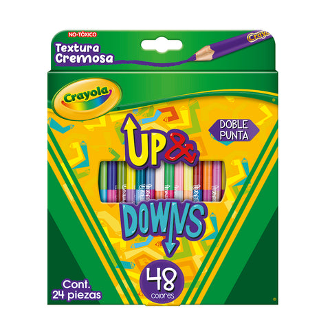 Lápices de colores Crayola Up y Downs con 24 piezas