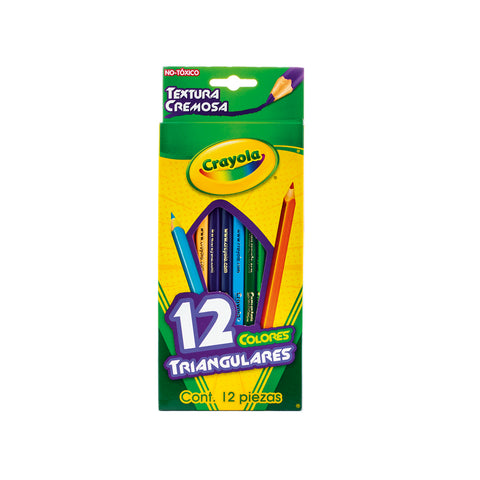 Lápices de Colores Crayola Triangulares con 12 piezas