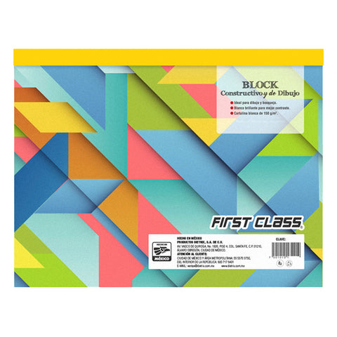 Block de dibujo Dietrix First Class cartulina bristol con 20 hojas grande 32.3 X 48 cm