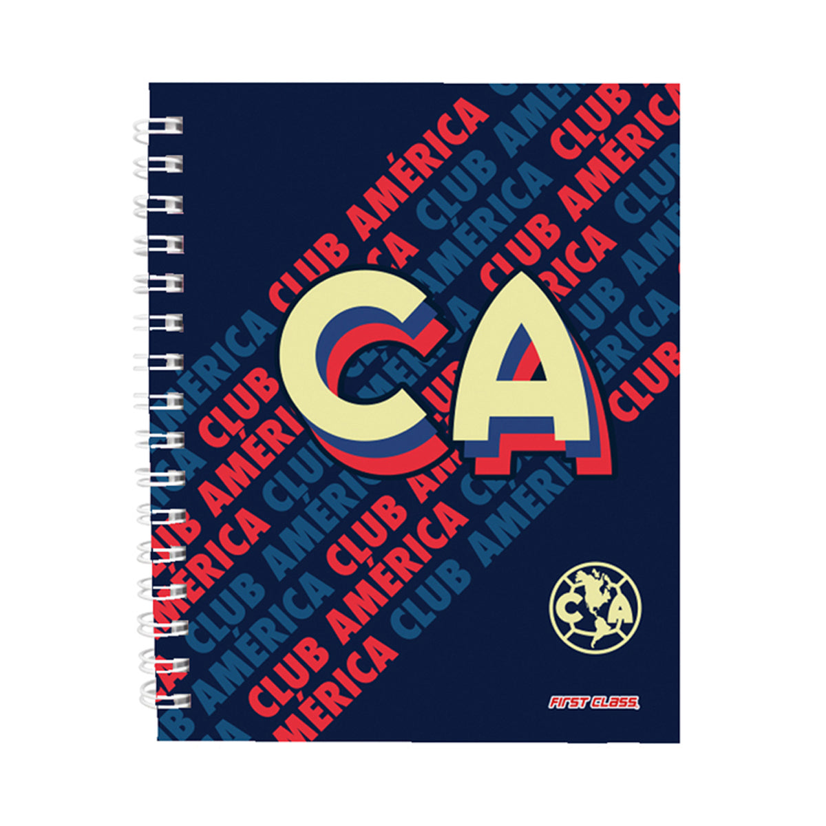 Libreta Dietrix First Class pasta dura doble arillo 80 hojas raya Club America modelo CA