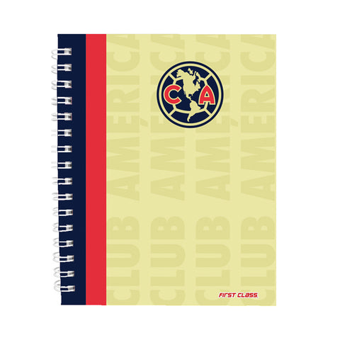 Libreta Dietrix First Class pasta dura doble arillo 80 hojas raya Club América modelo