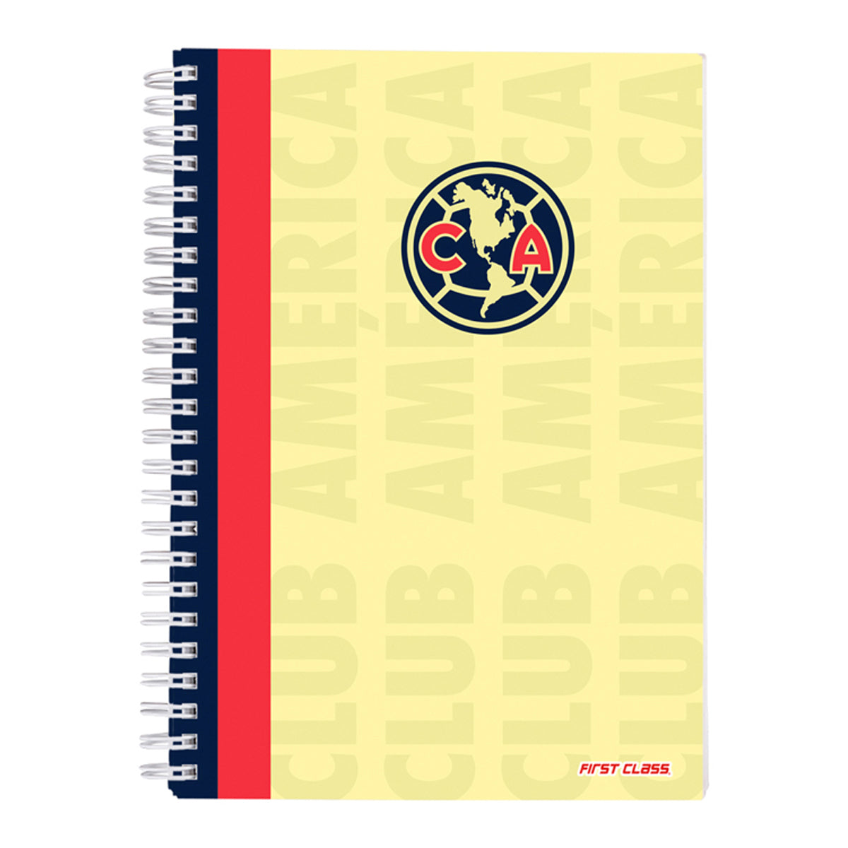 Cuaderno profesional Dietrix First Class dura doble arillo 80 hojas raya Club América
