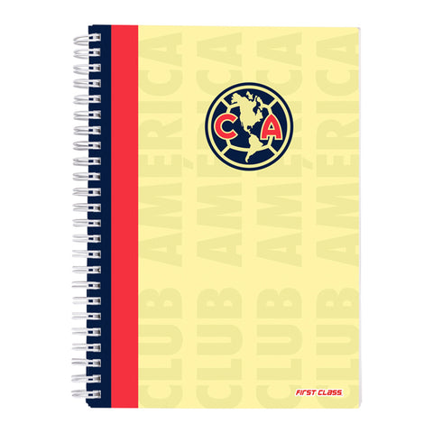 Cuaderno profesional Dietrix First Class dura doble arillo 80 hojas raya Club América