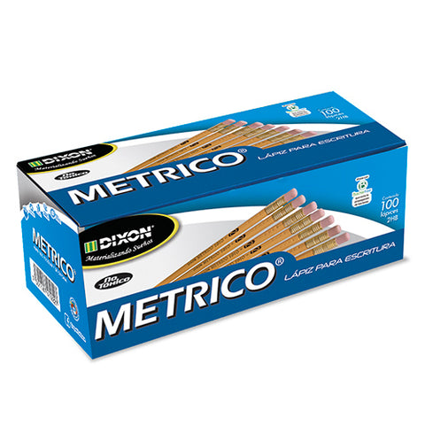 Lápiz Dixon Métrico #2 Hexagonal Madera con 100 piezas