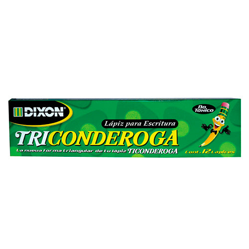 Lápiz Dixon triconderoga 2 triangular madera caja con 12 lápices