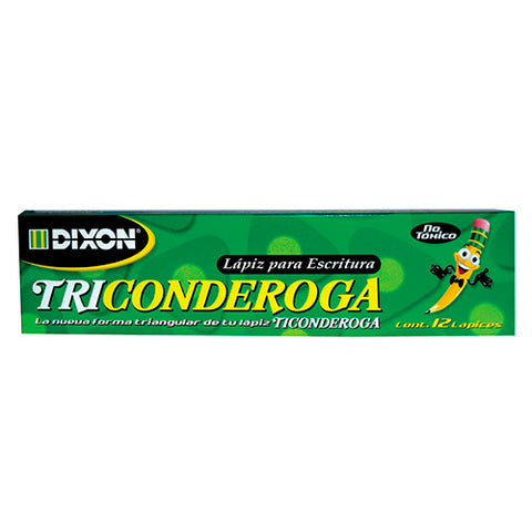 Lápiz Dixon triconderoga 2 triangular madera caja con 12 lápices