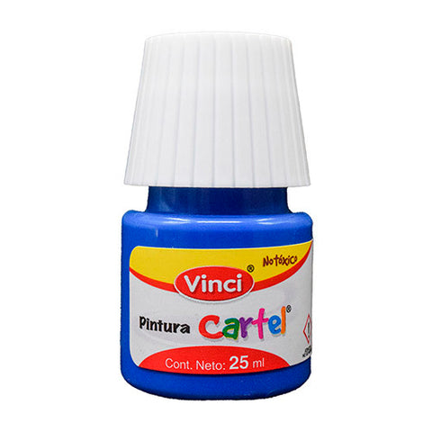 Pintura Cartel Vinci 25 ml Azul Cobalto #65A Caja con 10 piezas