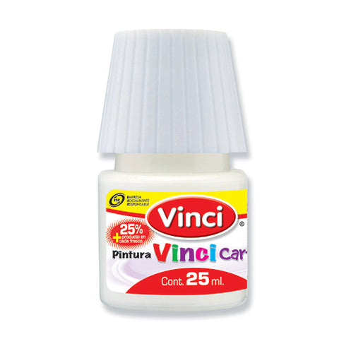 Pintura Cartel Vinci 25 ml Blanco para Letreros #72 Caja con 10 piezas