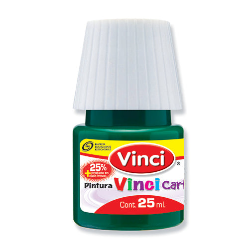 Pintura Cartel Vinci 25 ml Verde Esmeralda #63 Caja con 10 piezas