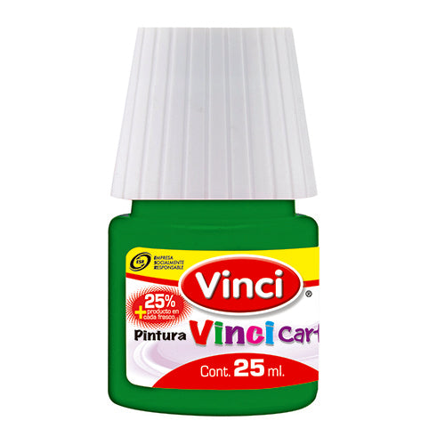 Pintura Cartel Vinci 25 ml Verde Verones #62A Caja con 10 piezas