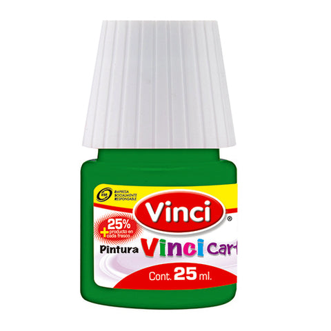 Pintura Cartel Vinci 25 ml Verde Verones #62A Caja con 10 piezas