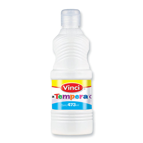 Pintura tempera vinci 473 ml blanco para letreros