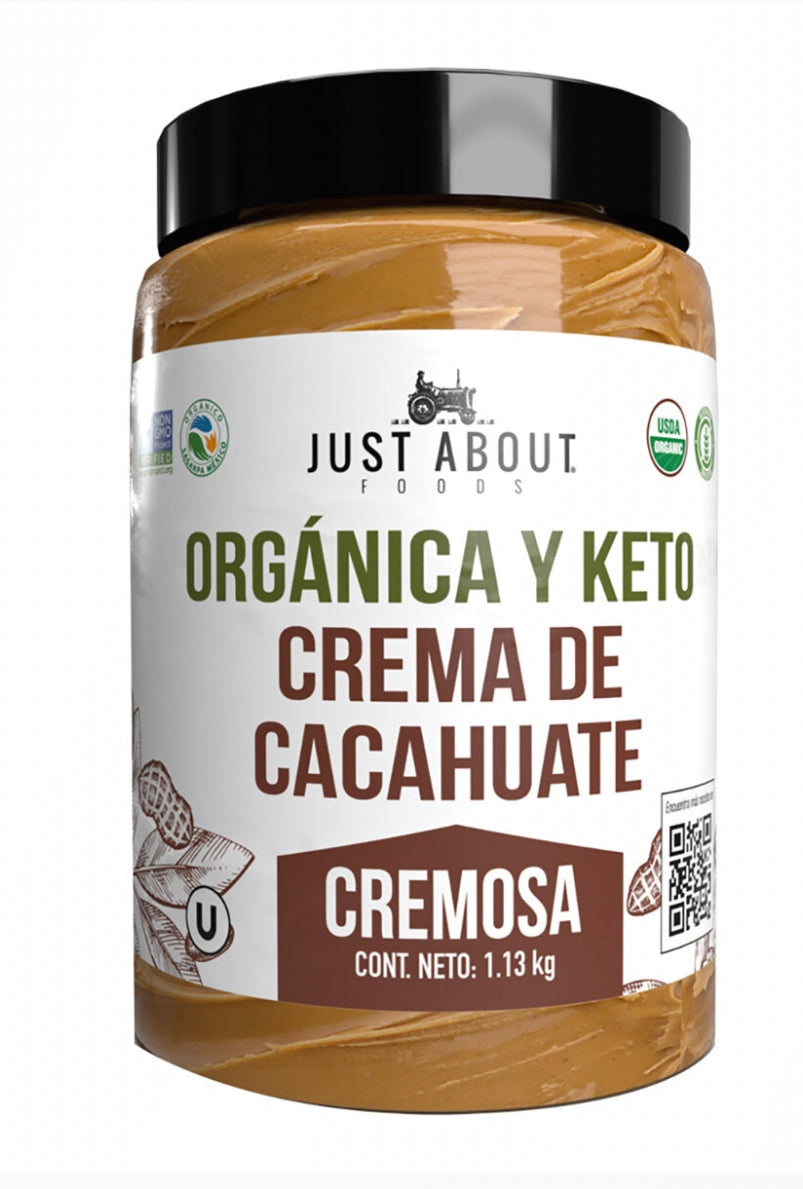 Crema de cacahuate orgánica keto 1.13kg