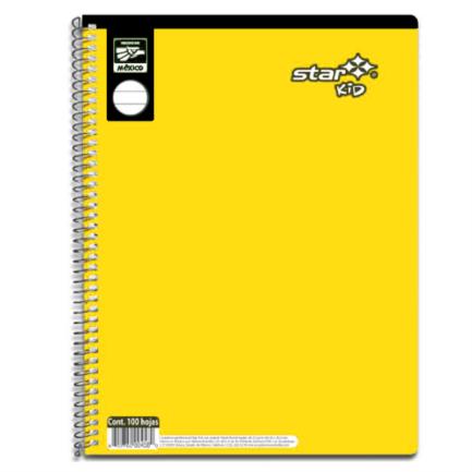 Cuaderno Estrella Profesional Blanco 100 Hojas Kid