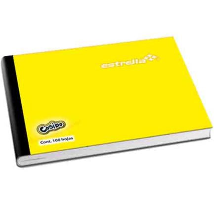 Cuaderno Estrella Cosido Italiana con Aleman 100 Hoja