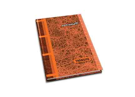 Libreta Estrella Transito Pasta Dura 96 Hojas