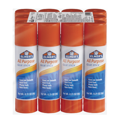 Lápiz Adhesivo Elmers All Purpose 6 g con 12 piezas