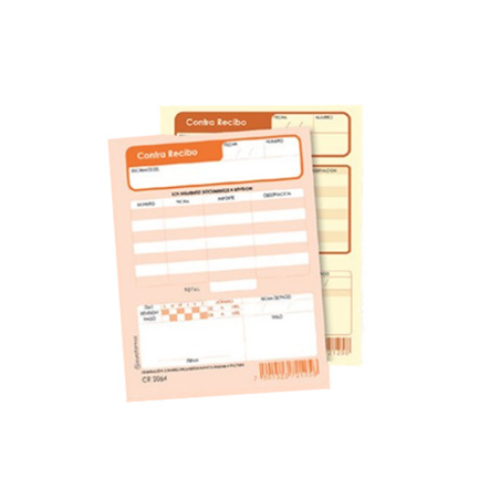 Contra Recibo Euroforma 1/4 Orig/copia con 25 Juegos con 3 B