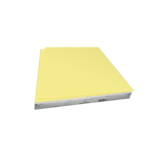Cartulina Euromac Bristol 50X65 paquete/100 Hojas Amarilla