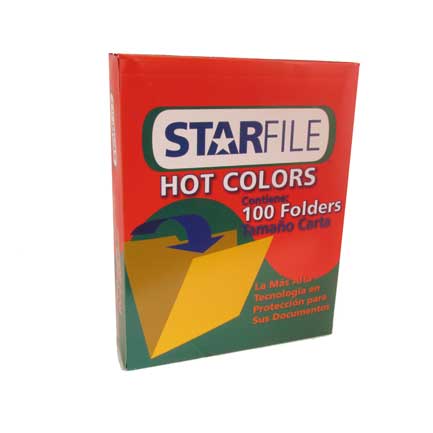 Folders Mapasa Hot Colors Carta con 100 piezas Amarillo