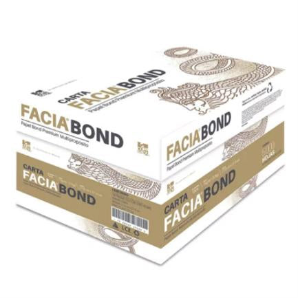 Papel Cortado Facia Bond Doble Carta 75 g 99% Blancura Caja con 2500 Hojas (5 paquete