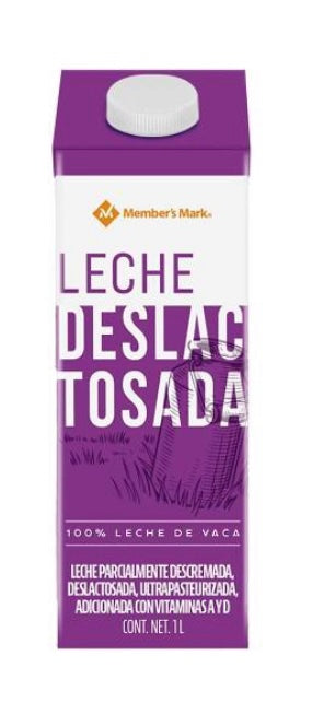 Leche deslactosada MembersMark 1L