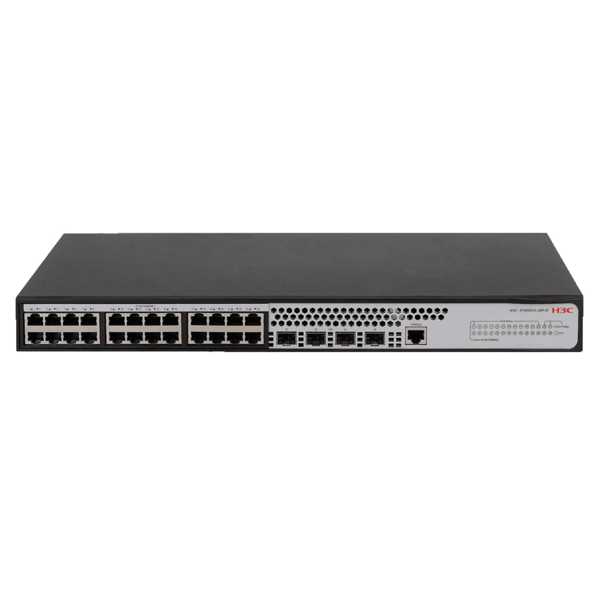 Switch H3C S1850V2-28P-EI L2 Ethernet 24 Puertos 10/100/1000BASE-T y 4 para empresas · fastco