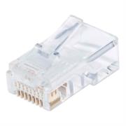 Plug Intellinet RJ45 Cat5e Solido UTP Oro 50 Micras Pro Bote C/100 Pzas · fastco