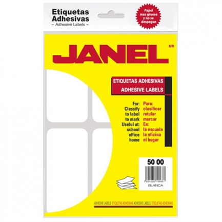 Etiqueta Janel Adhesiva 50X100 con 84 #25