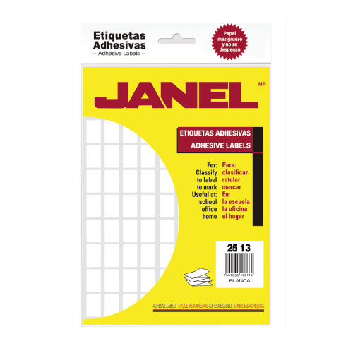 Etiqueta Janel Adhesiva 25x13mm con 1440 #8