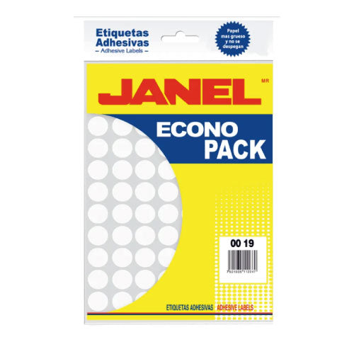 Etiqueta Janel Adhesiva 00X19 con 1260 #28