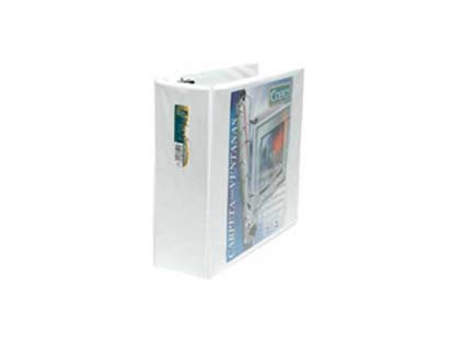 Carpeta Kinera Vinil Aro "O" 3" con 8 Piezas Blanco