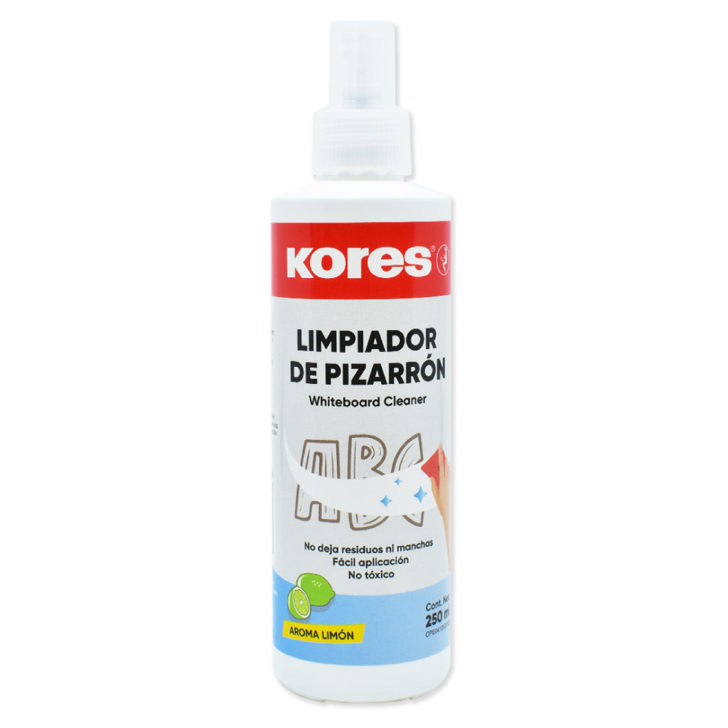 Limpiador Líquido Kores 250ml para Pizarrón Blanco