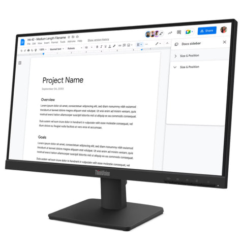 Monitor Lenovo ThinkVision S22-4e LED 21.5" 1920x1080 Full HD 100Hz para empresas · fastco