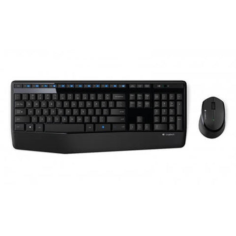Teclado y Mouse Logitech MK345 Inalámbrico 1000 dpi USB Color Negro para empresas · fastco