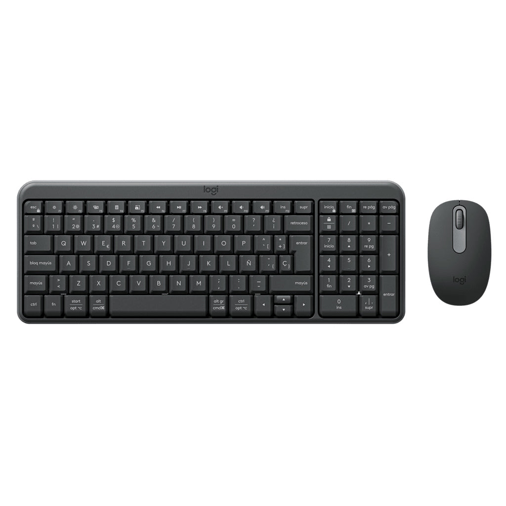 Teclado y Mouse Logitech MK250 Combo Bluetooth Graphite para empresas · fastco