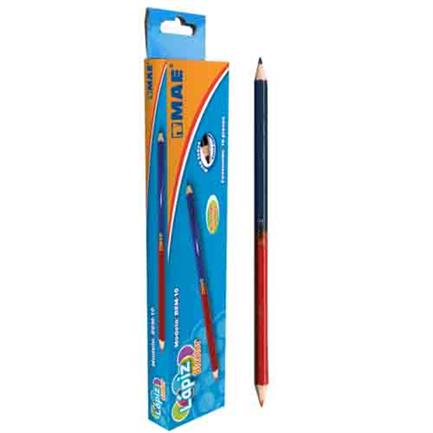 Lápiz Mae Bicolor Hexagonal Delgado Caja con 10 Piezas