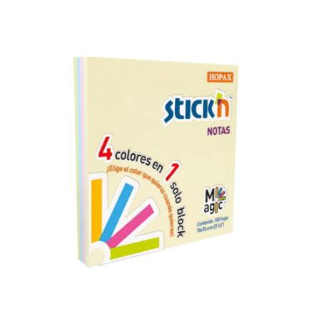 Notas Adhesivas Mae Stickn 3x3 Colores Pastel 100 hojas Set 12 Blocks