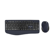 Kit Teclado y Mouse Perfect Choice Inalámbrico Ergonómico Color Negro · fastco