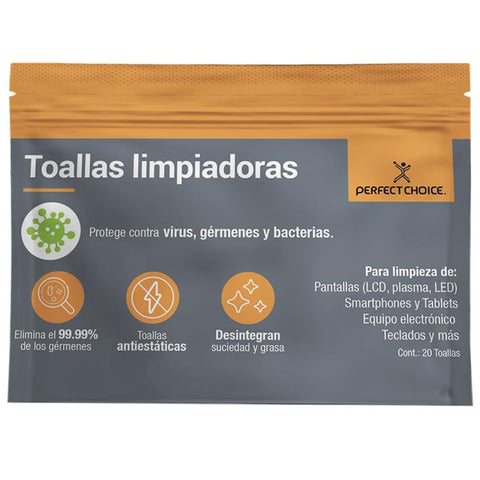 Toallas Limpiadoras Perfect Choice 20x17 cm para Pantallas para empresas · fastco
