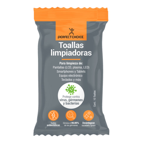 Toallas Limpiadoras Perfect Choice 19x17 cm para Celulares y Tablet para empresas · fastco