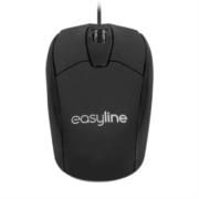 Mouse Easy Line Óptico Alámbrico USB 1000dpi Color Negro · fastco
