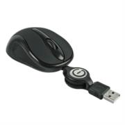 Mini Mouse Easy Line Óptico Retráctil Alámbrico 1000dpi Color Negro · fastco