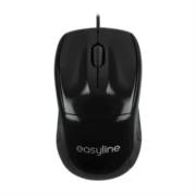 Mouse Easy Line Óptico Alámbrico USB 1200dpi Color Negro · fastco
