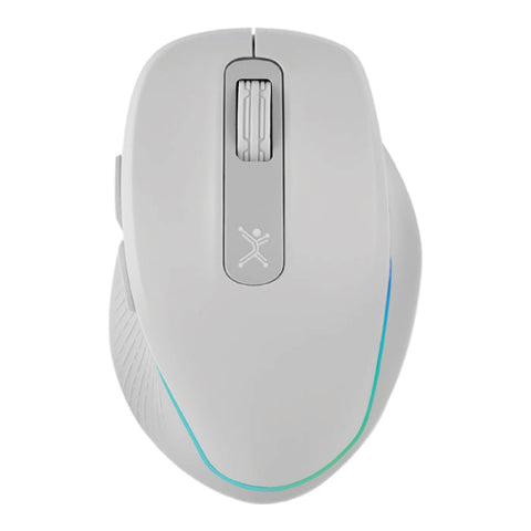 Raton Inalambrico Perfect Choice Blanco Recargable con Luz y Clic para empresas · fastco