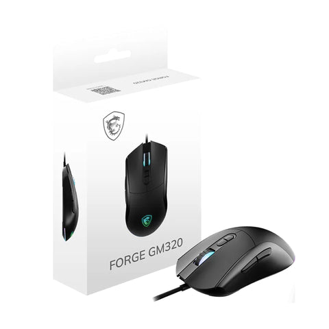 Mouse Gamer MSI FORGE GM320 Óptico 4200 DPI Iluminación RGB Alámbrico para empresas · fastco