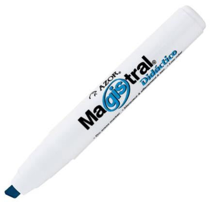 Marcador Magistral Didáctico Pizarrón Blanco con 12 piezas Azul