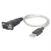 Convertidor Manhattan USB a Serial DB9M 45cm · fastco